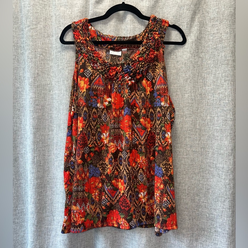 Women's Kim Rogers 3X Plus Size Abstract Tank Top — Like New! - Picture 2 of 6